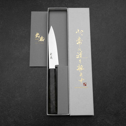 Kiritsuke Petty VG-10 Damascus Gray Birch Handle 120mm