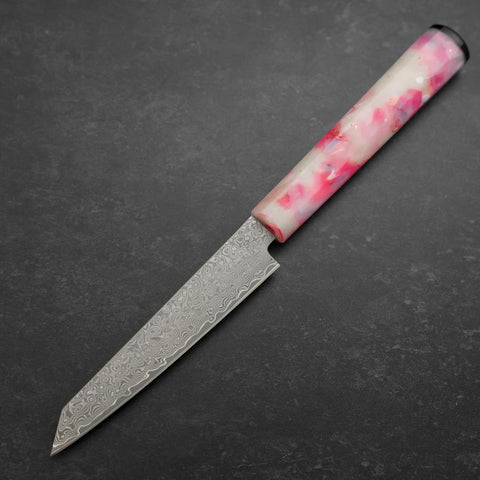 Kiritsuke Petty VG-10 Damascus Ocean Sakura Rose Gold Handle 130mm