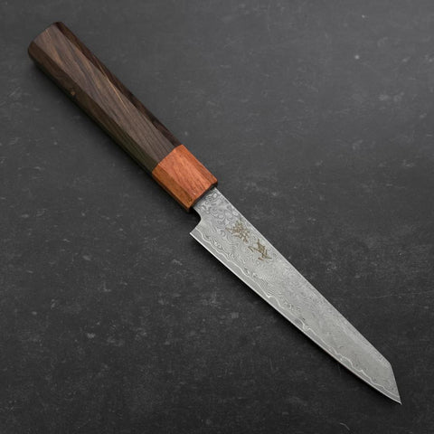 Kiritsuke Petty VG-10 Damascus Shitan Ebony Handle 130mm