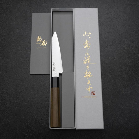 Kiritsuke Petty VG-10 Damascus Zelkova Handle 110mm
