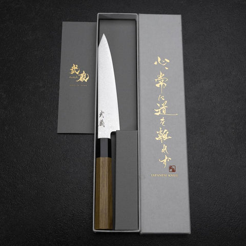 Kiritsuke Petty VG-10 Damascus Zelkova Handle 145mm
