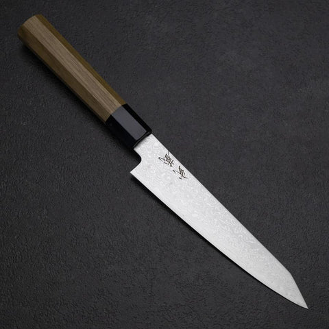 Kiritsuke Petty VG-10 Damascus Zelkova Handle 145mm