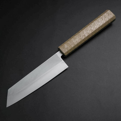 Kiritsuke Petty VG-10 Polished White Urushi Handle 125mm