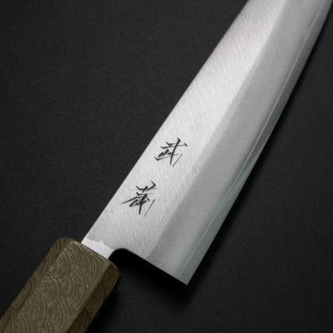 Kiritsuke Petty VG-10 Polished White Urushi Handle 125mm