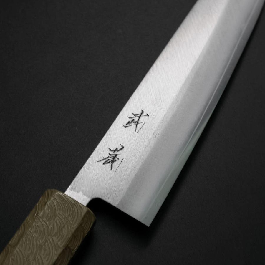 Kiritsuke Petty VG-10 Polished White Urushi Handle 125mm