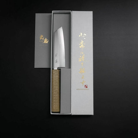 Kiritsuke Petty VG-10 Polished White Urushi Handle 125mm