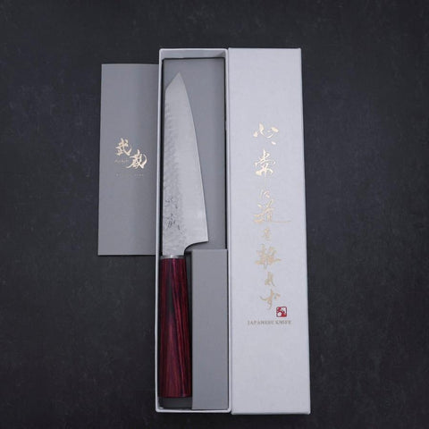 Kiritsuke Petty VG-10 Tsuchime Oval Red Handle 150mm