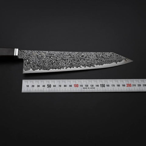 Kiritsuke SG-2 Black Nickel Damascus Western Ebony Handle 210mm