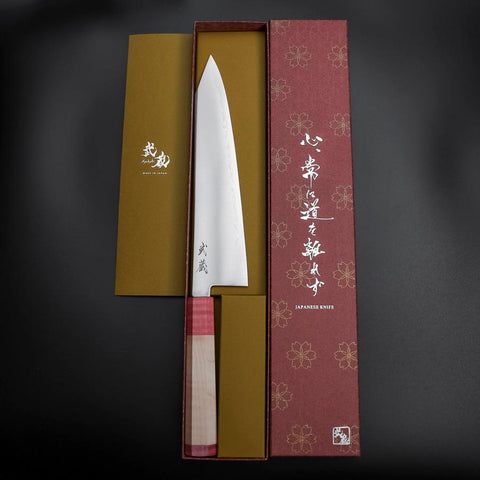 Kiritsuke SG-2 Polished Red Maple Handle 240mm