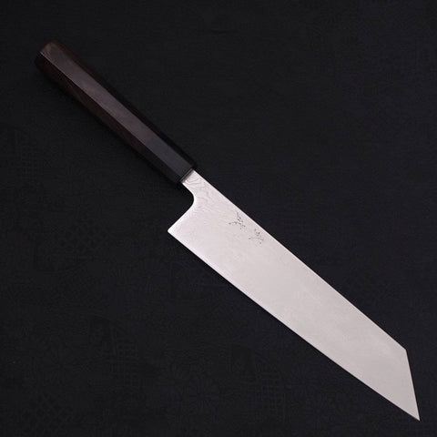 Kiritsuke SLD Wave Nickel Damascus Buffalo Ebony Handle 210mm