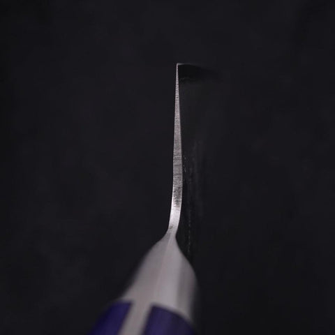 Kiritsuke Santoku Blue Steel #2 Nashiji Stainless Clad Western Handle 195mm