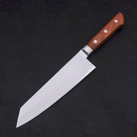 Kiritsuke Santoku VG-5 Stainless Tsuchime Western Mahogany Handle 190mm