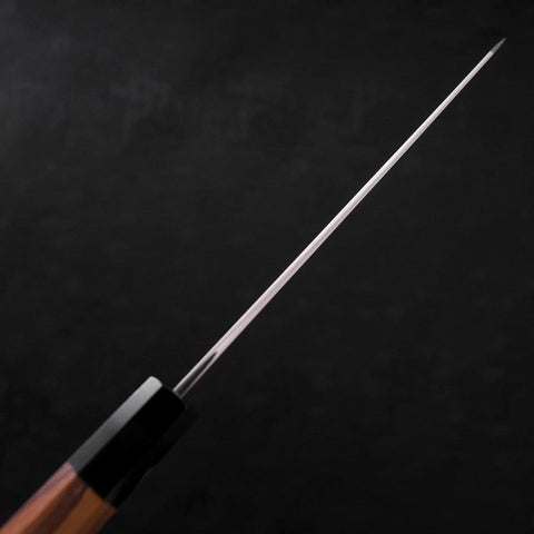Kiritsuke Silver Steel #3 Damascus Buffalo Teak Handle 210mm