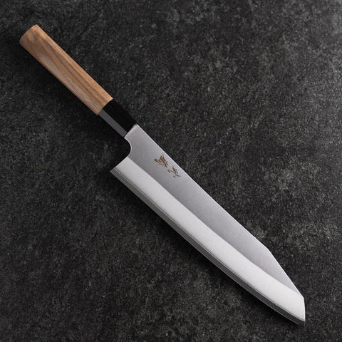 Kiritsuke Silver Steel #3 Kasumi Buffalo Walnut Handle 240mm