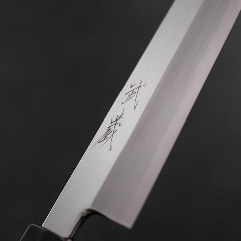 Kiritsuke Silver Steel #3 Polished Buffalo Ebony Handle 230mm
