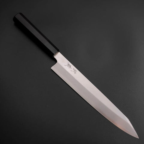 Kiritsuke Silver Steel #3 Polished Buffalo Ebony Handle 260mm