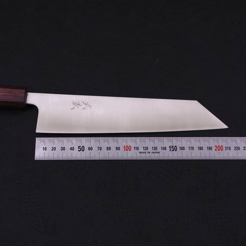 Kiritsuke Silver Steel #3 Polished Purple Urushi Handle 210mm