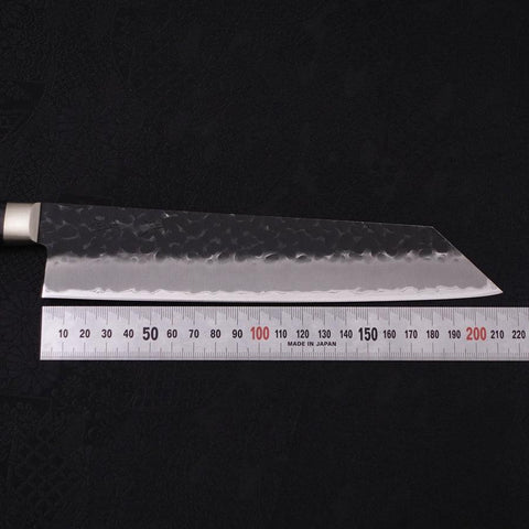 Kiritsuke Stainless Clad Blue Super Kurouchi Tsuchime Western Handle 210mm