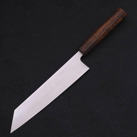 Kiritsuke Stainless Clad Blue Super Polished Sumi Urushi Handle 210mm
