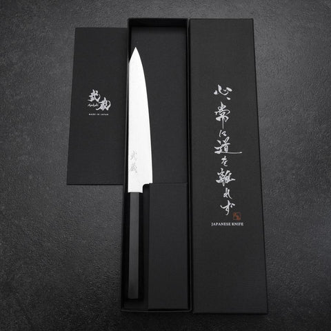 Kiritsuke Sujihiki VG-10 Damascus Ebony Handle 175mm