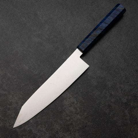 Kiritsuke VG-10 Damascus Blue Birch Handle 210mm