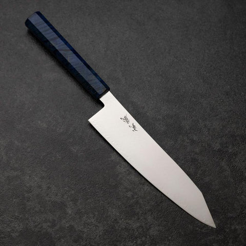 Kiritsuke VG-10 Damascus Blue Birch Handle 210mm