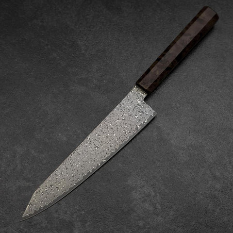 Kiritsuke VG-10 Damascus Brown Birch Handle 210mm