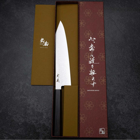 Kiritsuke VG-10 Damascus Ebony Handle 210mm