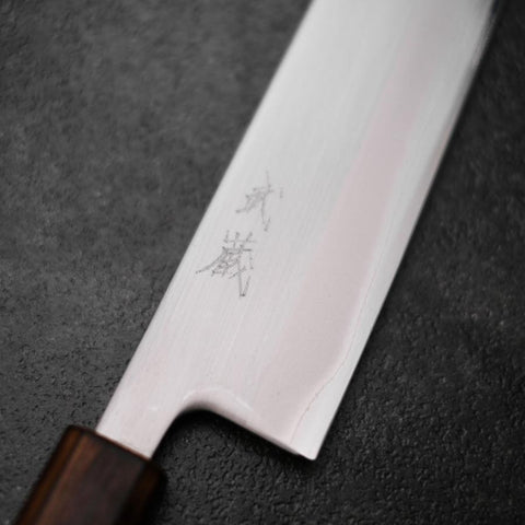 Kiritsuke White Steel #1 Polished Sumi Urushi Handle 240mm