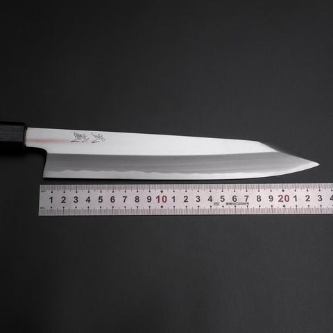 Kiritsuke White Steel #2 Kasumi Dark Blue Urushi Handle 230mm