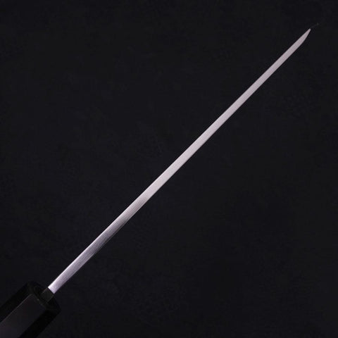 Kiritsuke White Steel #2 Mirror Finish Honyaki Buffalo Ebony Handle 240mm