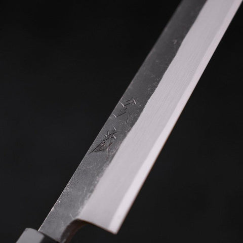 Kiritsuke Yanagiba Blue Steel #2 Kurouchi Buffalo Wenge Handle 300mm