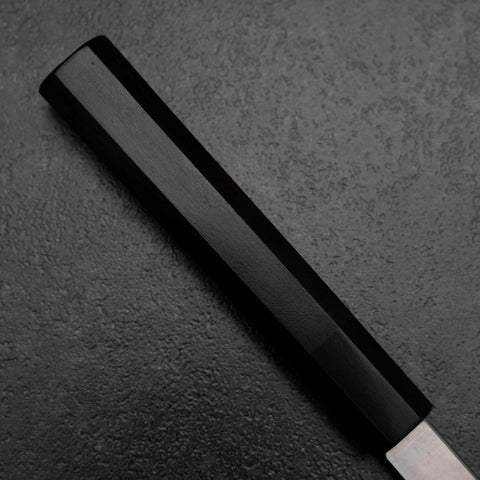 Kiritsuke Yanagiba Silver Steel #3 Kasumi Buffalo Ebony Handle 300mm