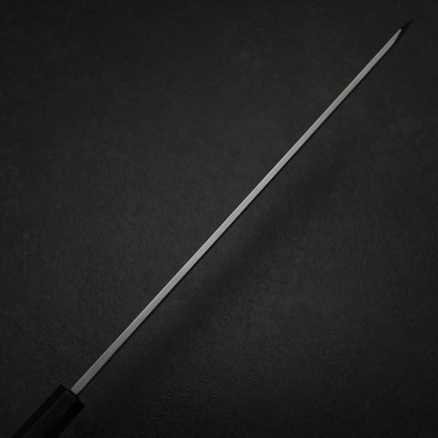 Kiritsuke Yanagiba Silver Steel #3 Kasumi Buffalo Ebony Handle 300mm (Sori)