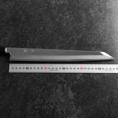 Kiritsuke Yanagiba Silver Steel #3 Kasumi Manico Bufalo Magnolia 300mm
