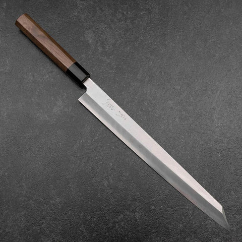 Kiritsuke Yanagiba Silver Steel #3 Kasumi Walnut Handle 300mm
