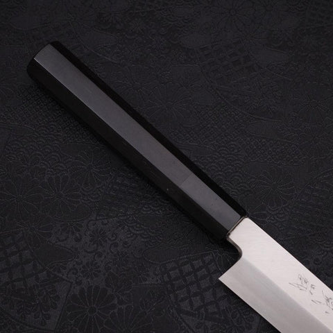 Kiritsuke Yanagiba Silver Steel #3 Polished Buffalo Ebony Handle 270mm