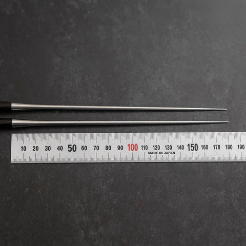 Moribashi Chopsticks Stainless Ebony Handle 180mm with Ebony Sheath and Storage Pouch