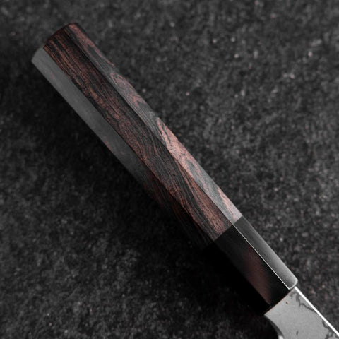 Mukimono Blue Steel #2 Suminagashi Buffalo Ebony Handle 170mm