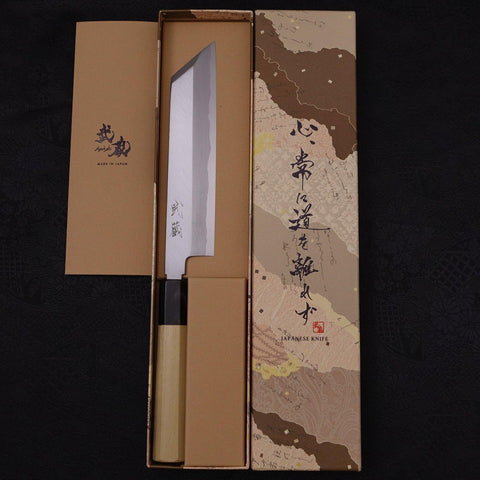 Mukimono White Steel #2 Kasumi Buffalo Magnolia Handle 180mm
