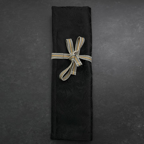 Musashi Japanese Style Kitchen Knife Roll Phoenix Black 1 Pocket Handmade
