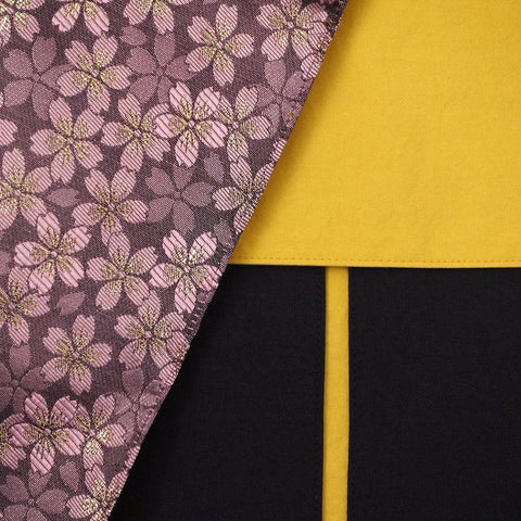 Musashi Japanese Style Kitchen Knife Roll Purple Sakura 4 Pockets Handmade