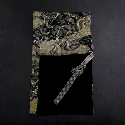 Musashi Japanese Style Kitchen Knife Roll Uzumaki Tsuru-Mai 1 Pockets Handmade