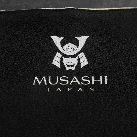 Musashi Japanese Style Kitchen Knife Roll Yamagata Kikkamon Black 1 Pocket Handmade