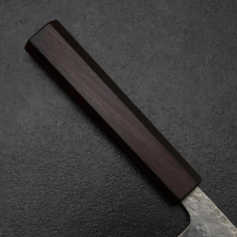 Nakiri 440C Nashiji Damascus Purple Urushi Handle 165mm
