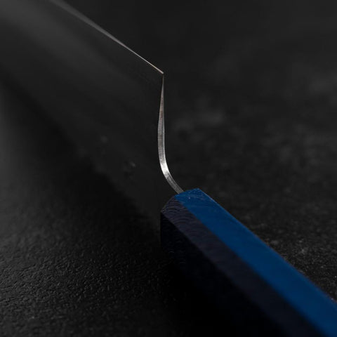 Nakiri AUS-10 Polished Blue Urushi Handle 170mm
