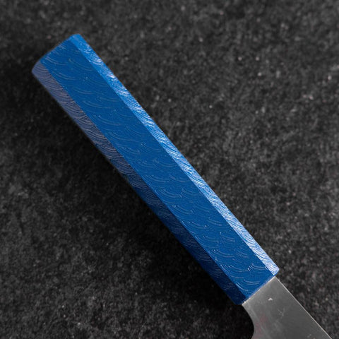 Nakiri AUS-10 Polished Blue Urushi Handle 170mm