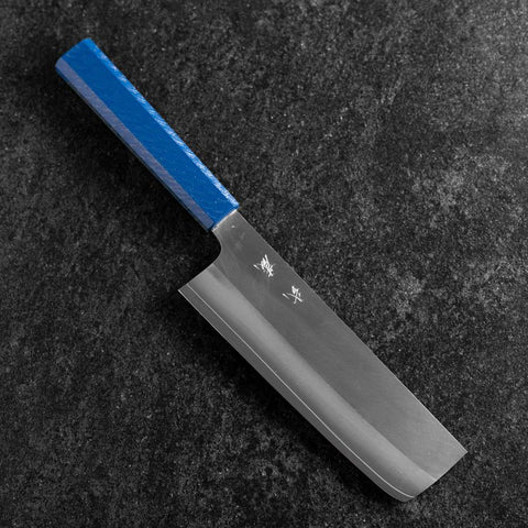 Nakiri AUS-10 Polished Blue Urushi Handle 170mm