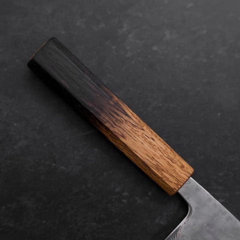 Nakiri AUS-10 Polished Nashiji Damascus Yaki Urushi Handle 165mm