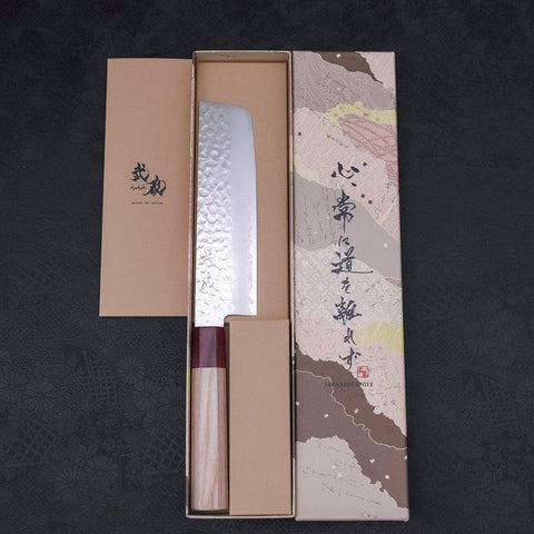 Nakiri AUS-10 Tsuchime Damasco Manico Ciliegio 165mm